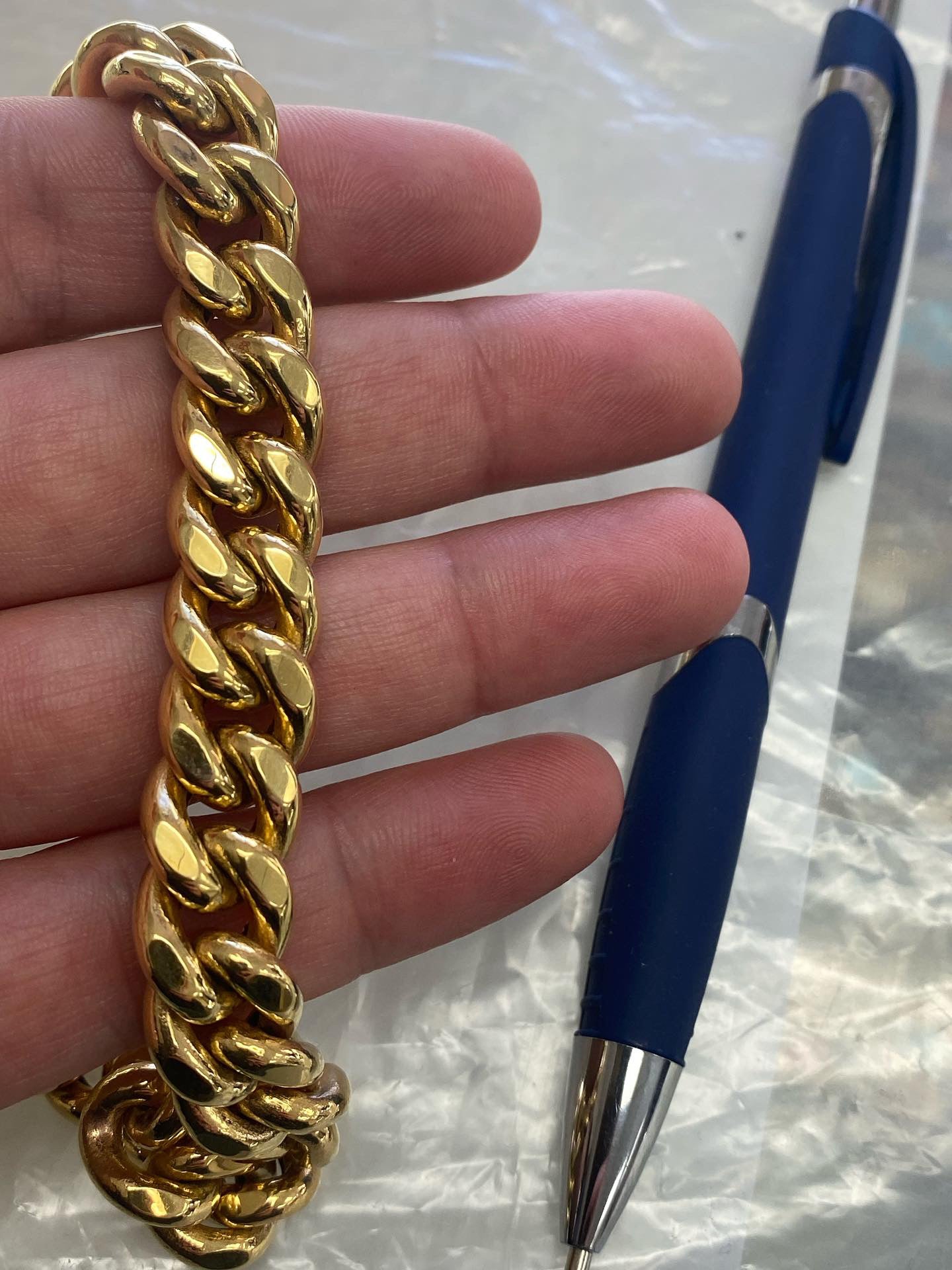 10k gold 12mm cuban link chain