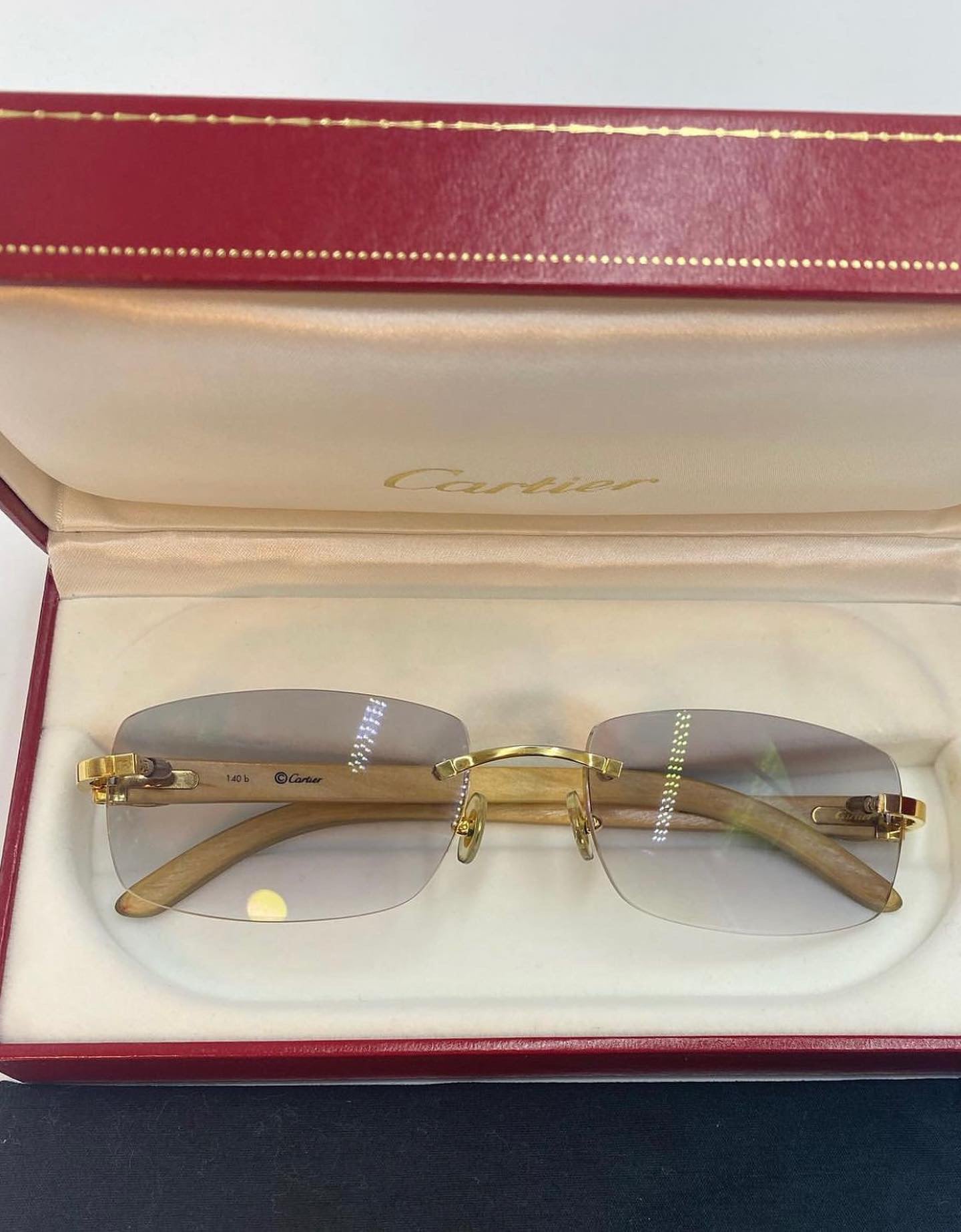 Cartier wood glasses