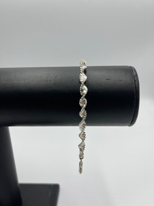 Silver 5mm Singapore Spiral bracelet