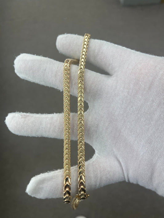 10k gold solid Franco chain