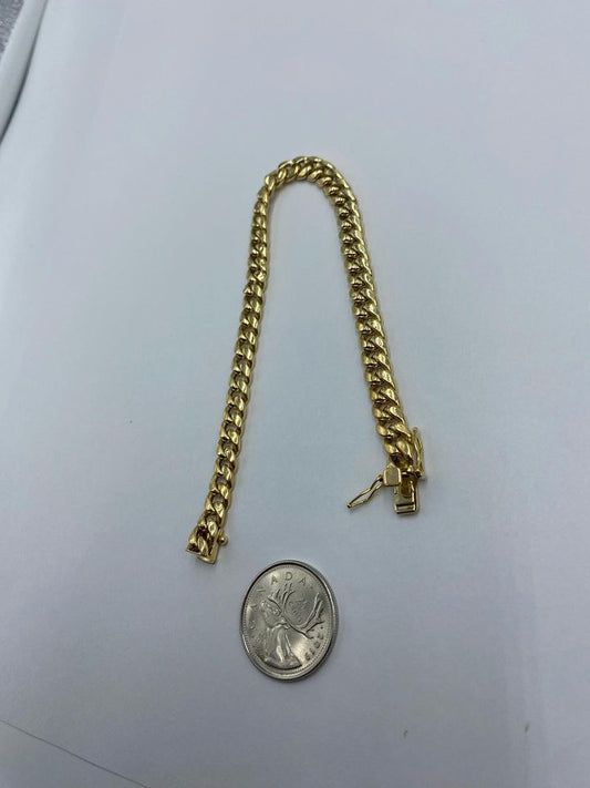 10karat gold cuban link bracelet