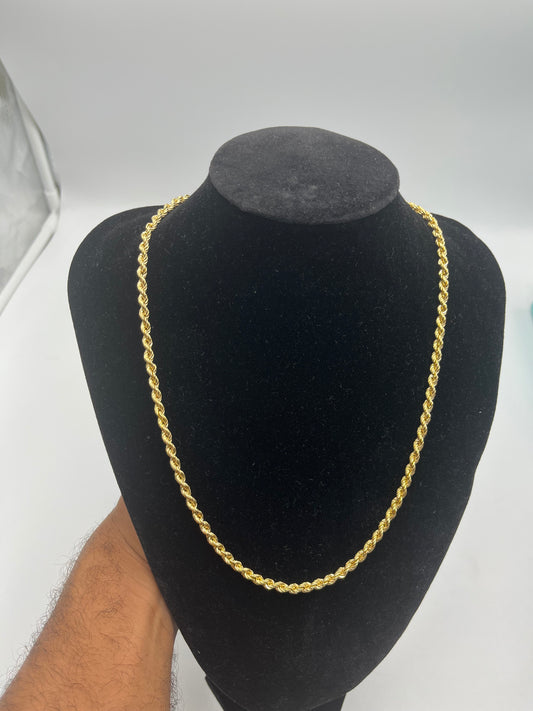 10 karat gold rope chain