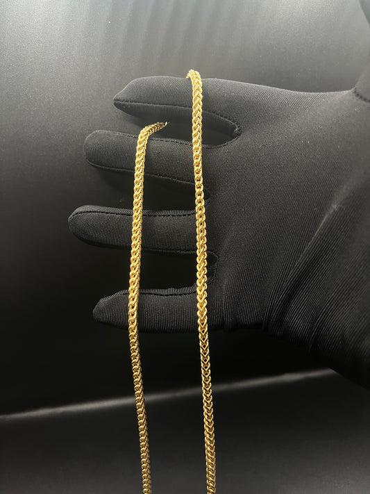 10k gold 4.5mm Franco chain