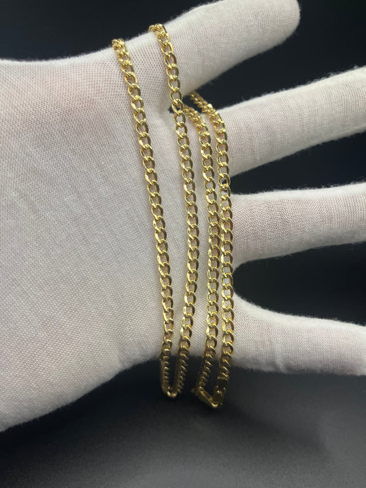 10k gold curb link chain