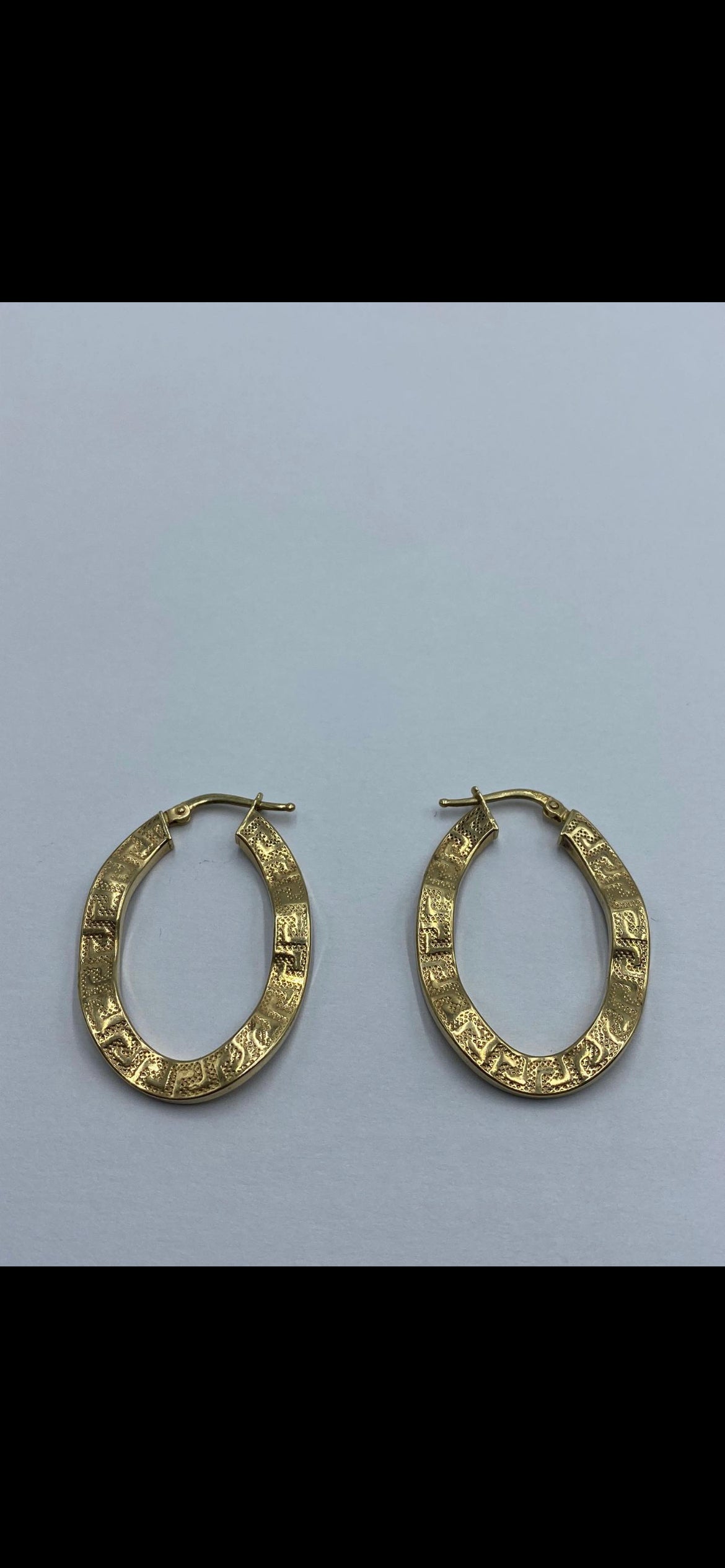 10k pattern earrings