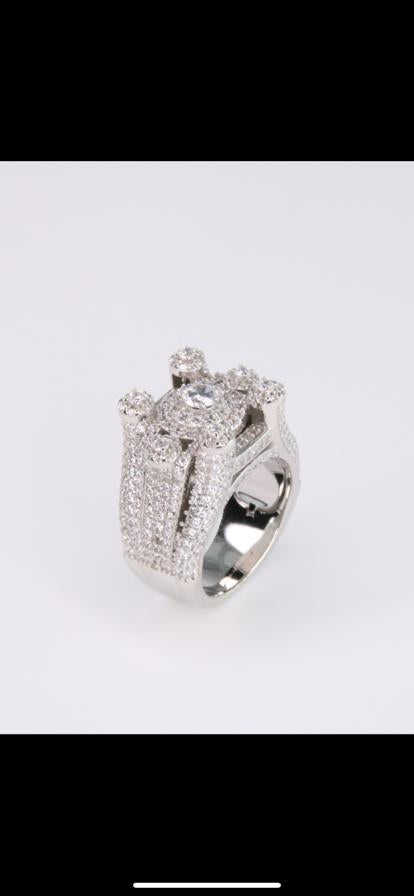 925 Silver kingdom ring Cz