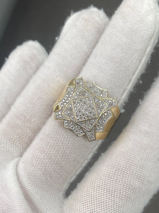 10k gold diamond ring