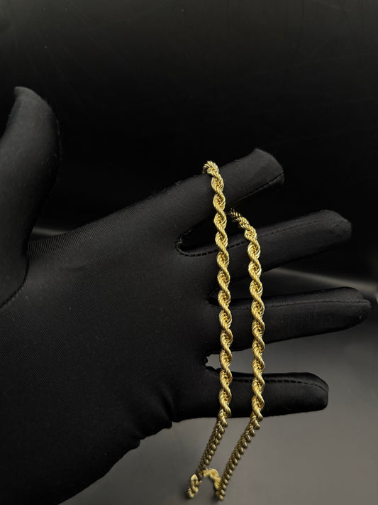 10k gold 5.3mm rope chain