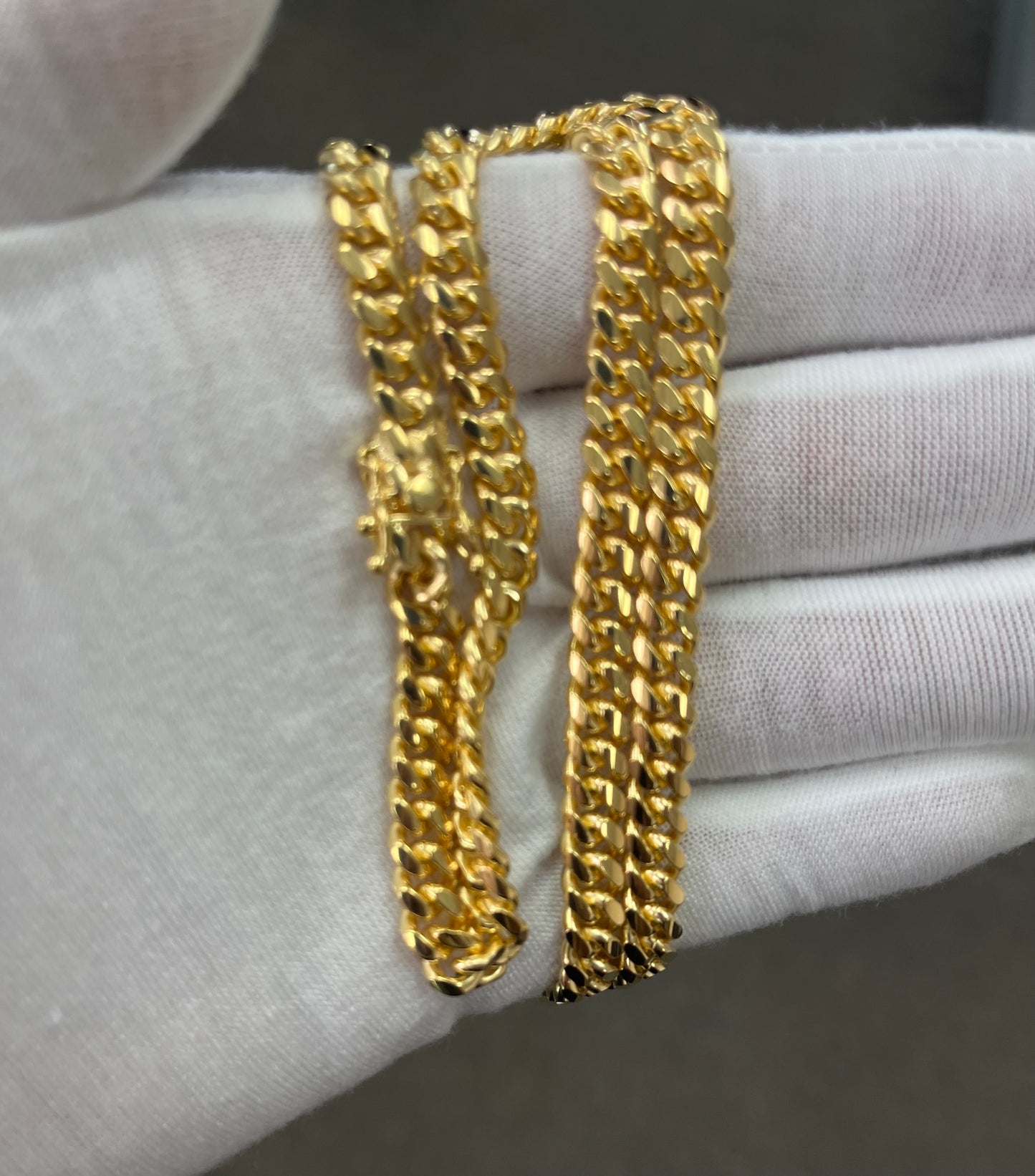 6.5mm solid 10k cuban link chain