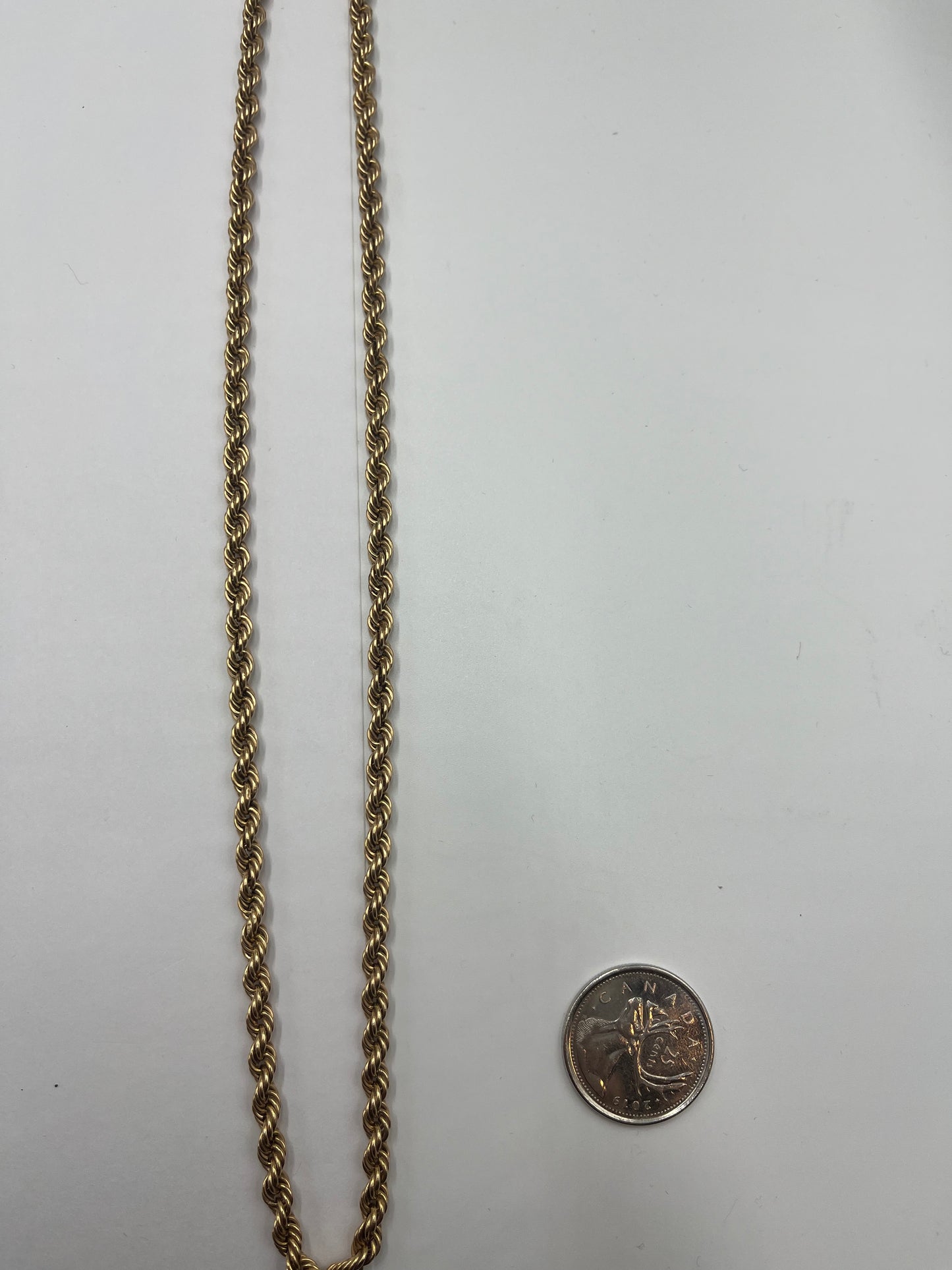 10 karat gold 4mm rope chain