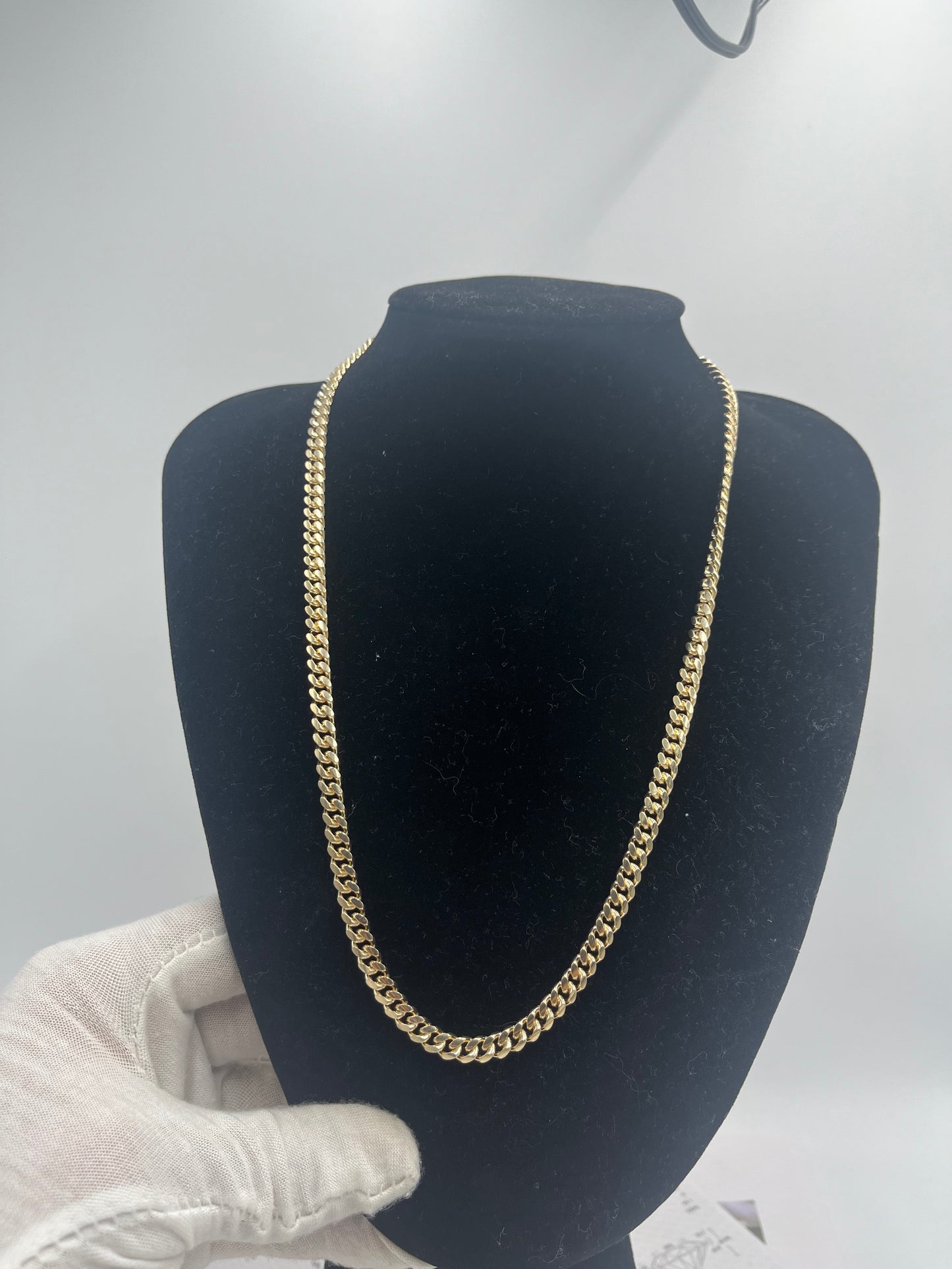 Silver gold plated Cuban chain