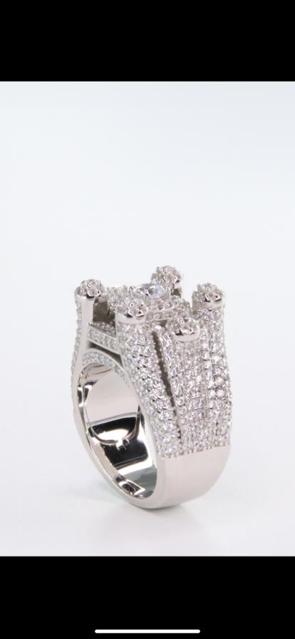 925 Silver kingdom ring Cz