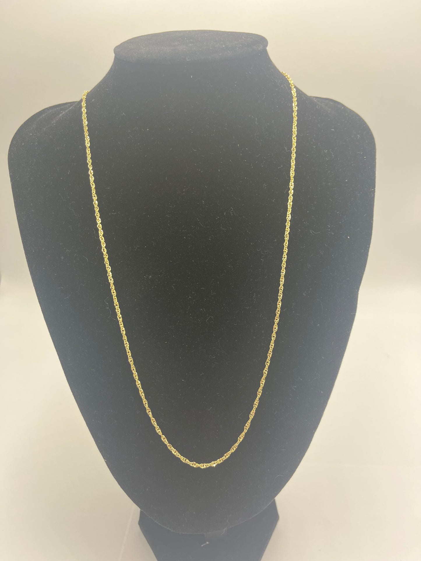 10karat gold solid rope chain