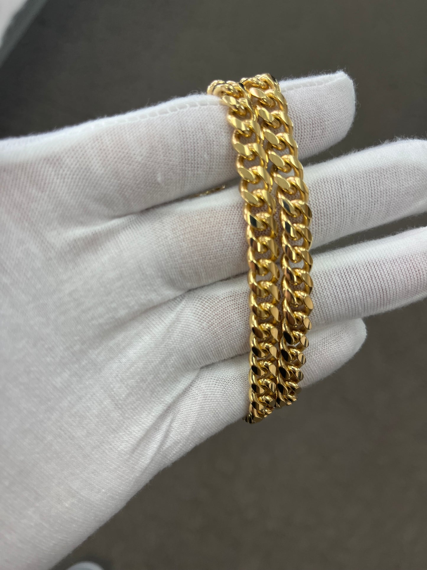 Solid 7.8mm 10k cuban link chain