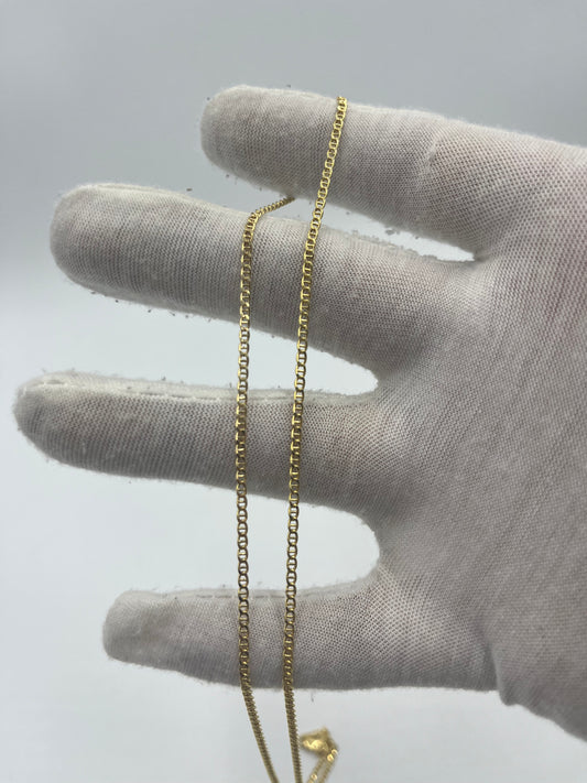 10k gold 2.5mm Mariner link chain