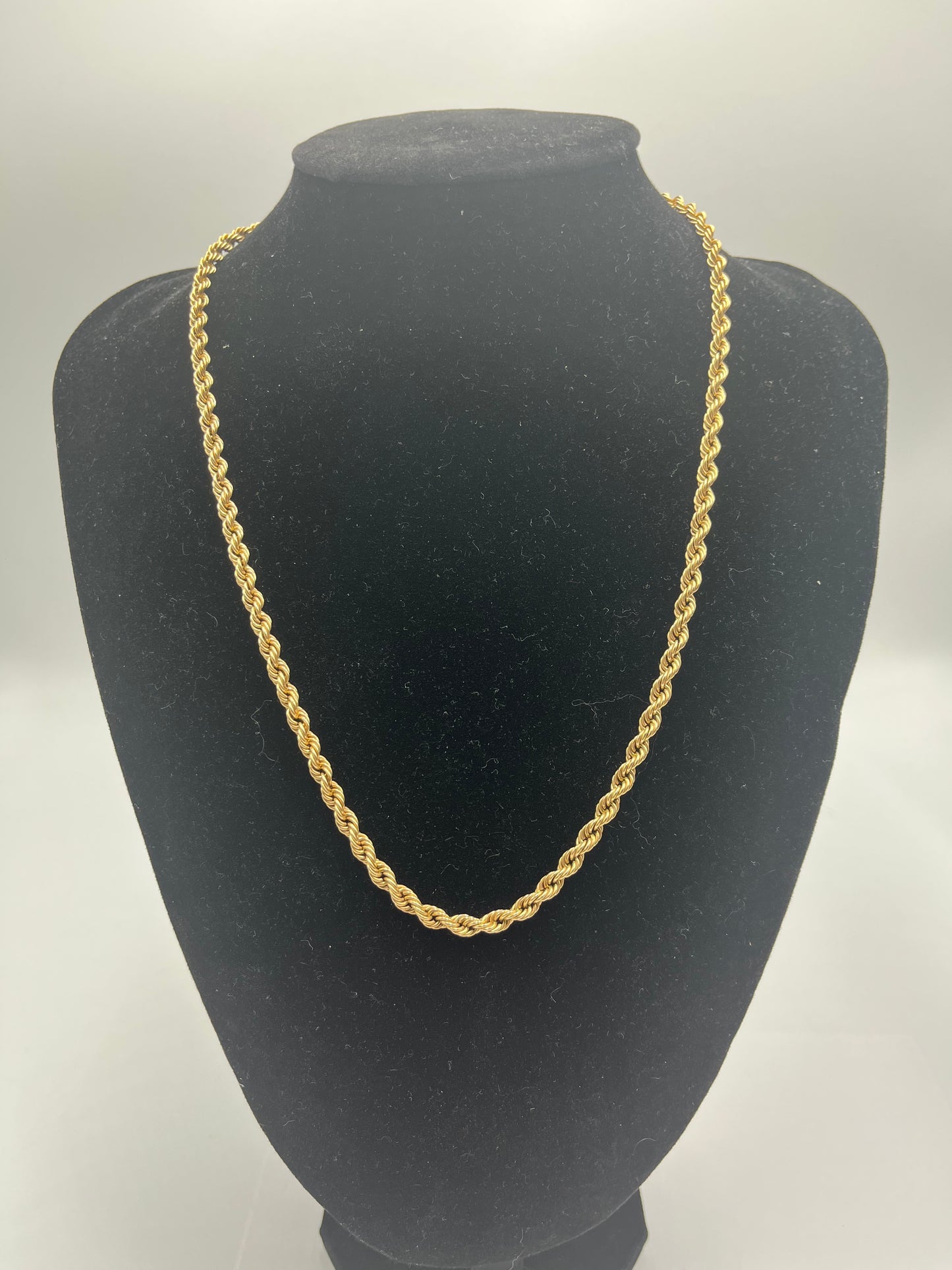 10 karat gold 4mm rope chain