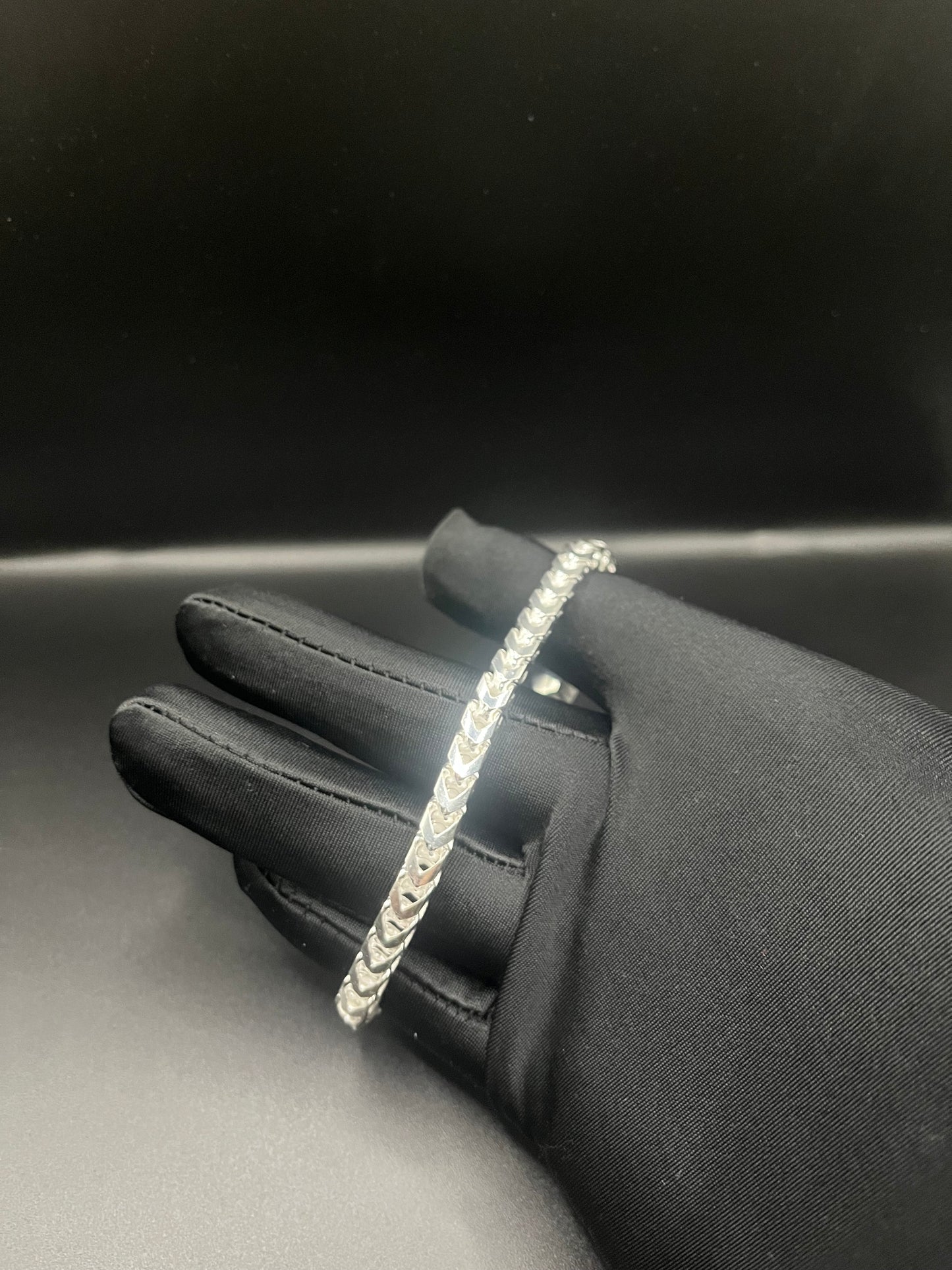 5mm silver Franco bracelet