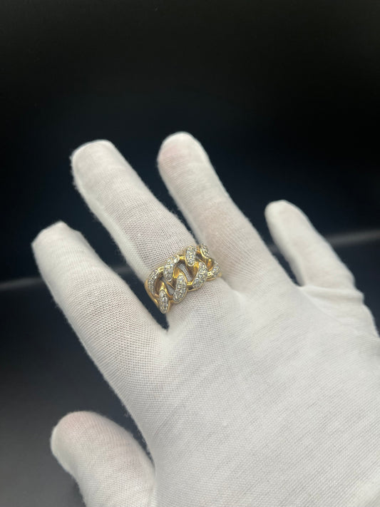 10k gold vs1/si diamond ring