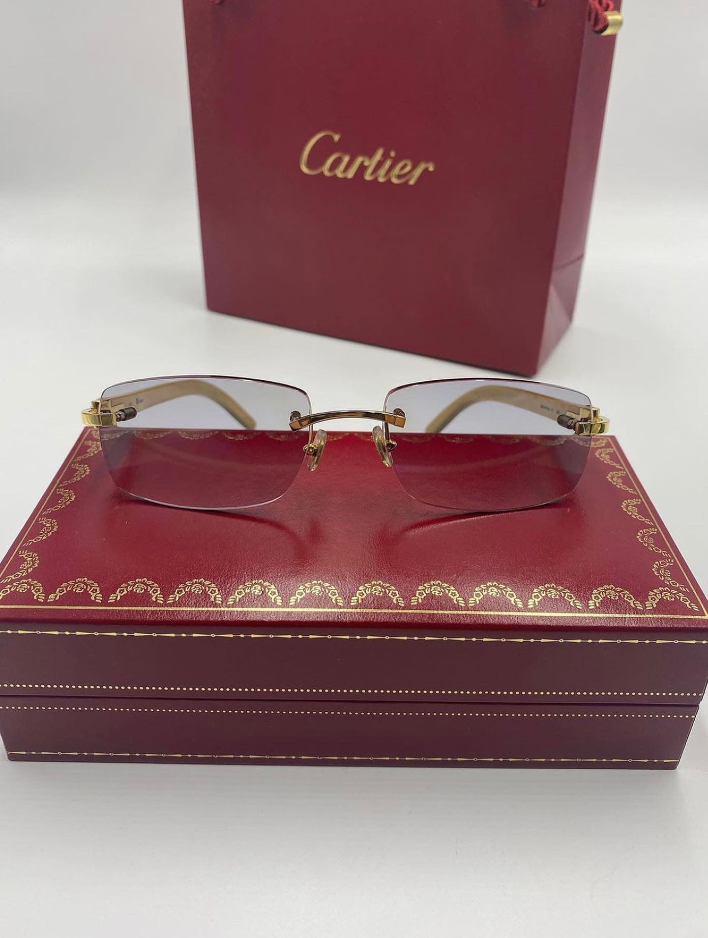 Cartier wood glasses