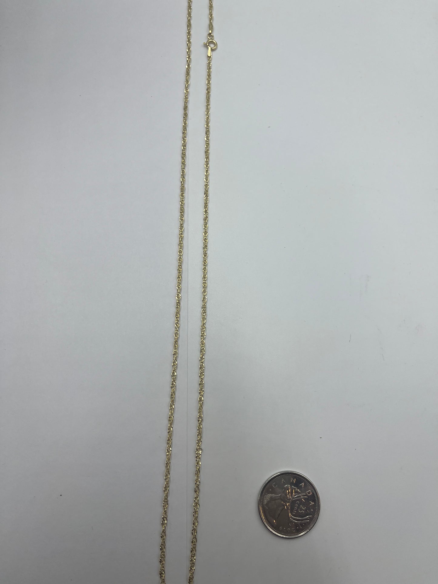 10karat gold solid rope chain