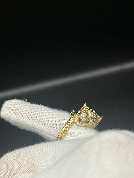 10k gold custom tiger ring