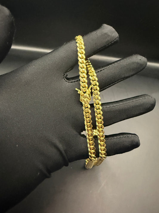 10k solid 6.5mm Cuban chain