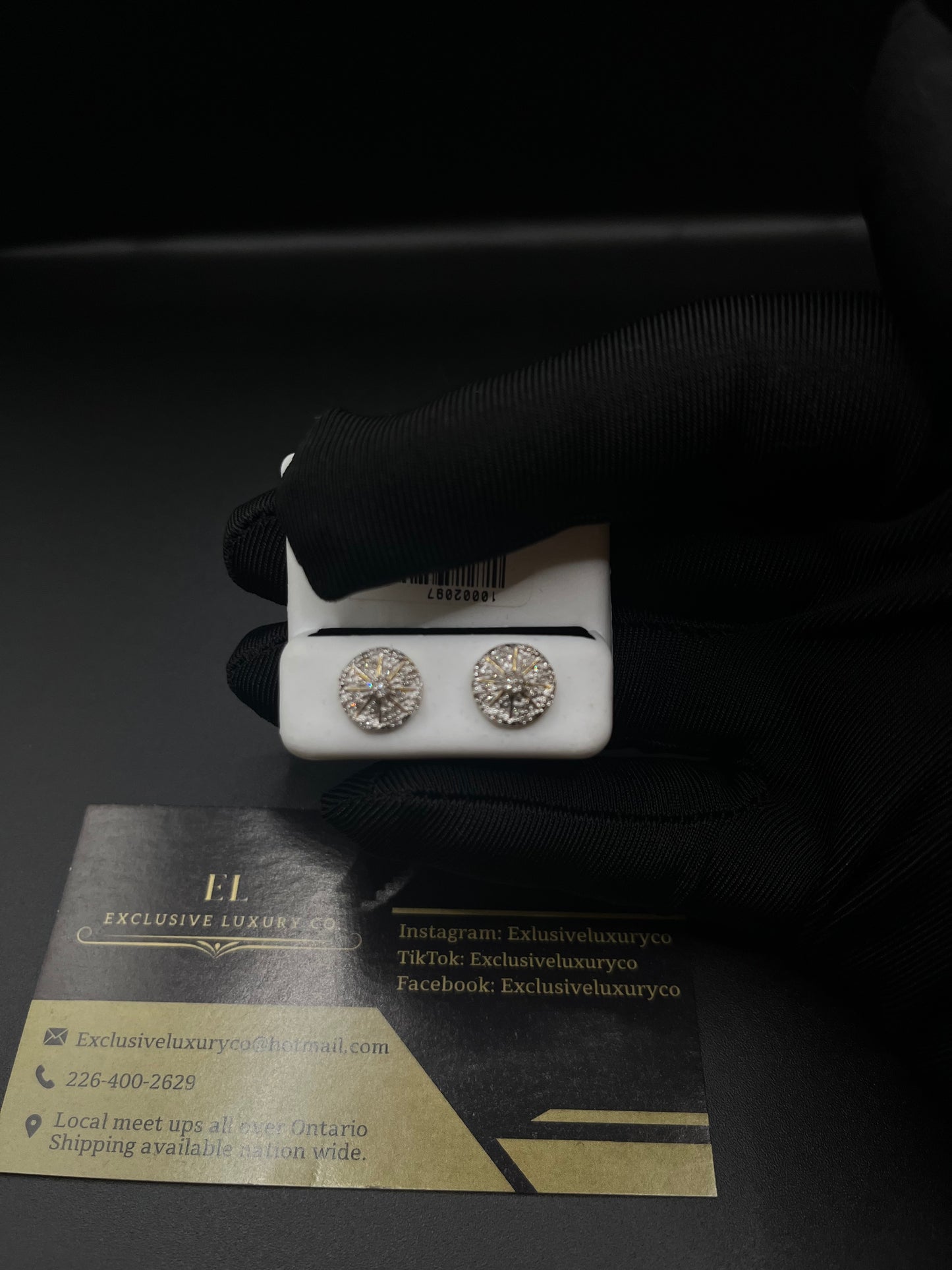 10k gold diamond earrings