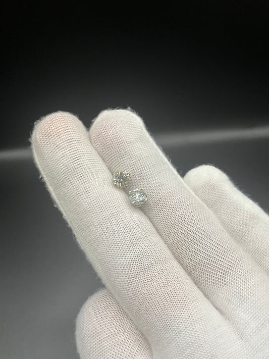 1.5ct vvs lab diamond earrings