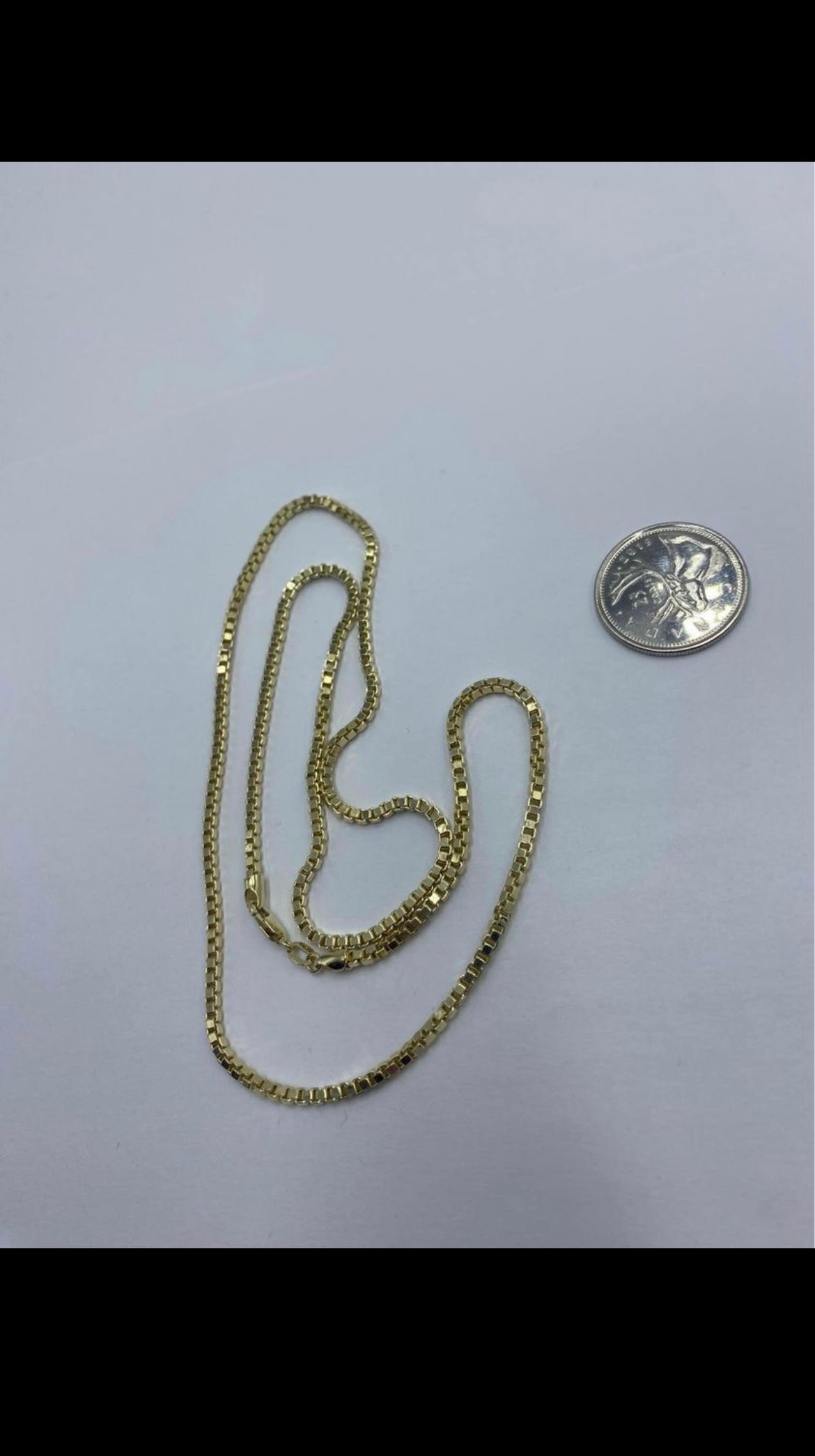 10 karat gold fancy box chain