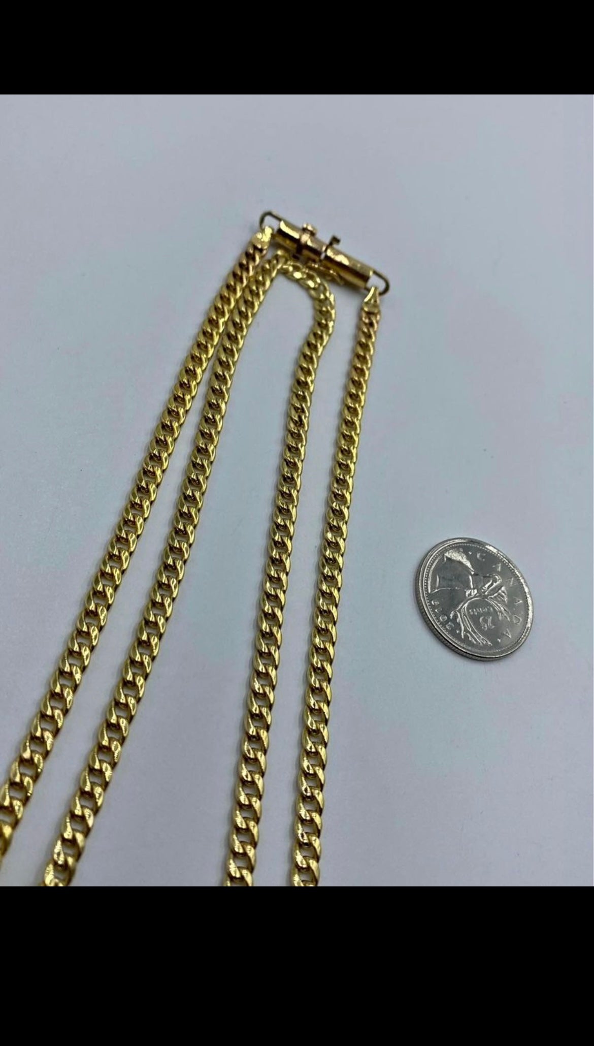 4.8mm 10k gold cuban link