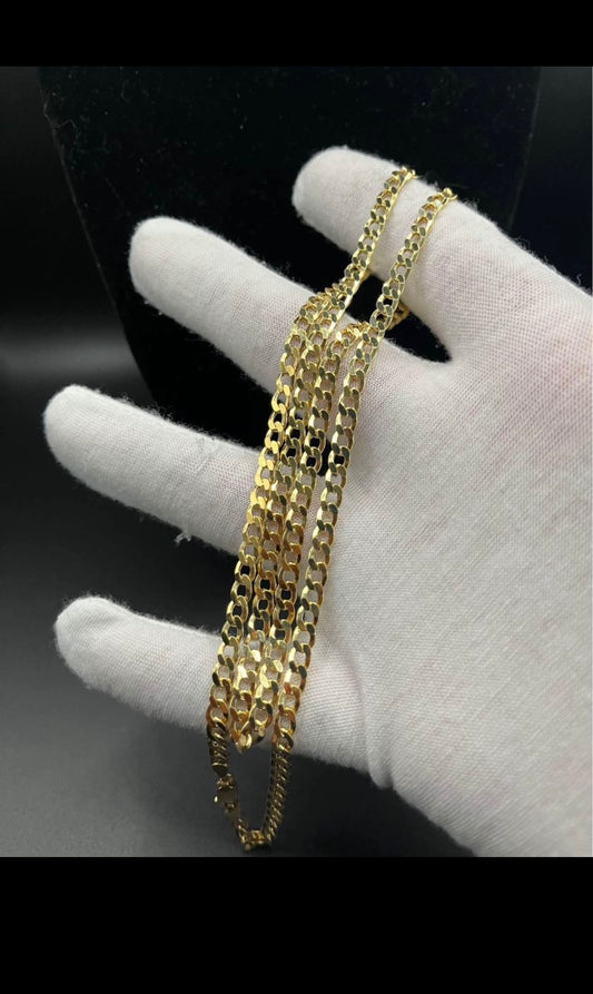 10k gold 5.5mm curb link chain