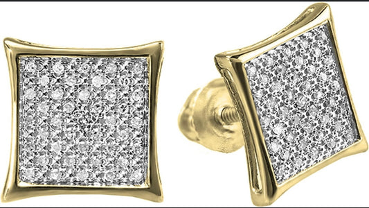 10 karat gold diamond earrings