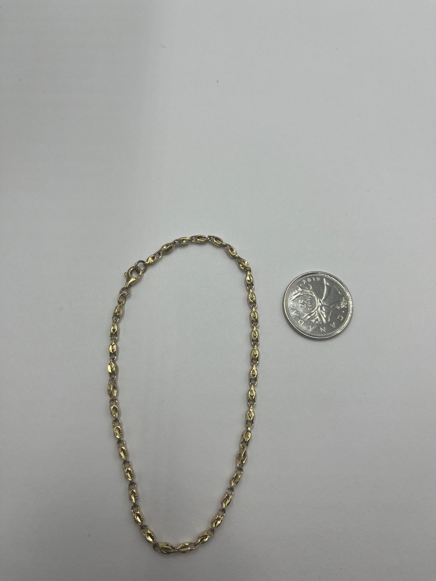 10 karat gold nugget bracelet