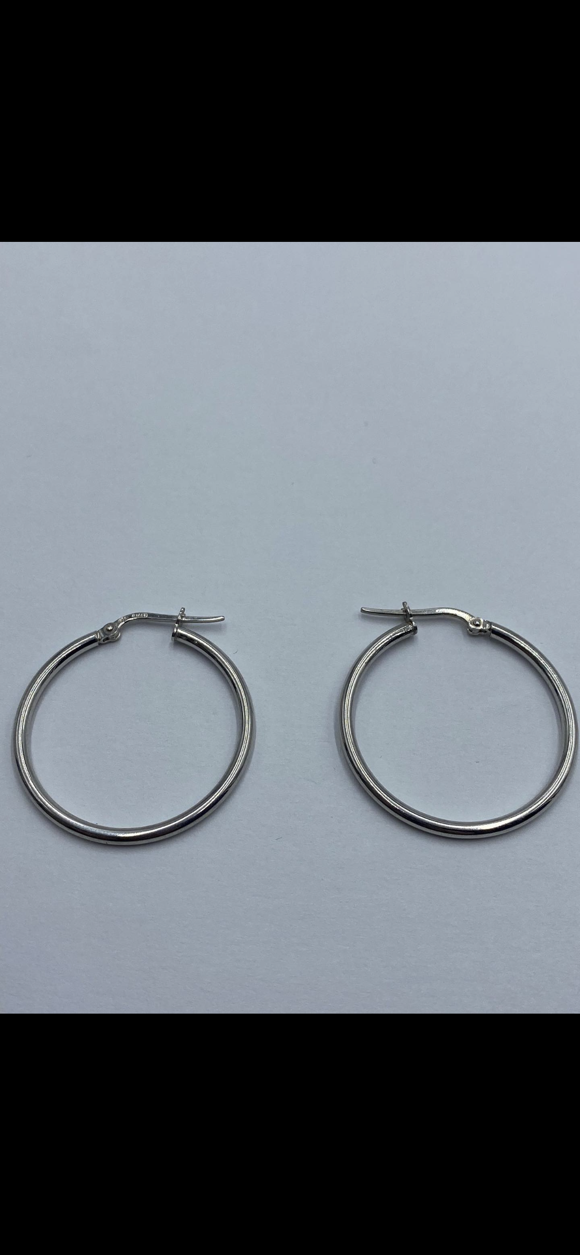 925 Silver loop earrings