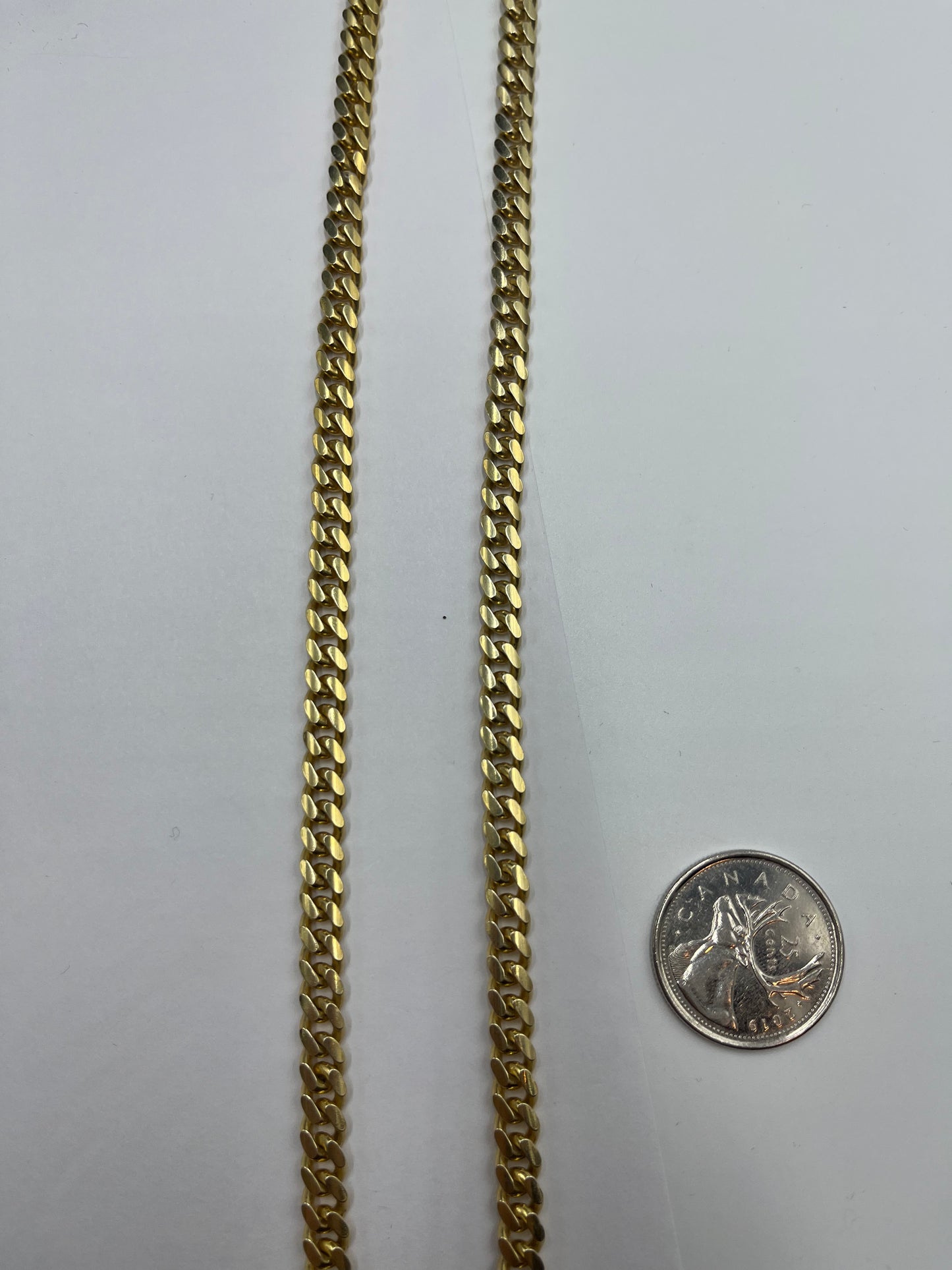 Gold plated 925 silver cuban link