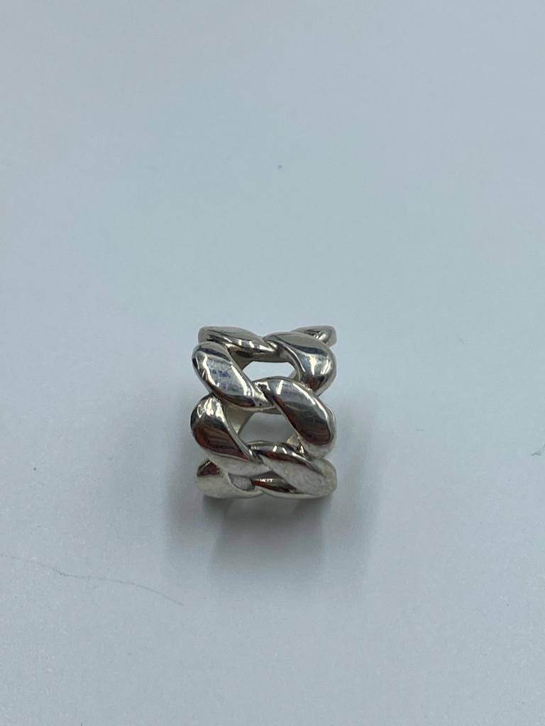 925 silver cuban link ring