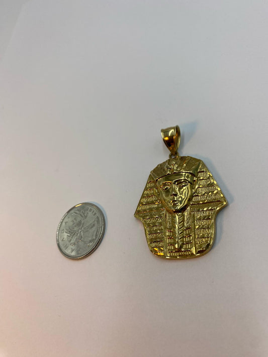 10karat gold Pharaoh head pendant