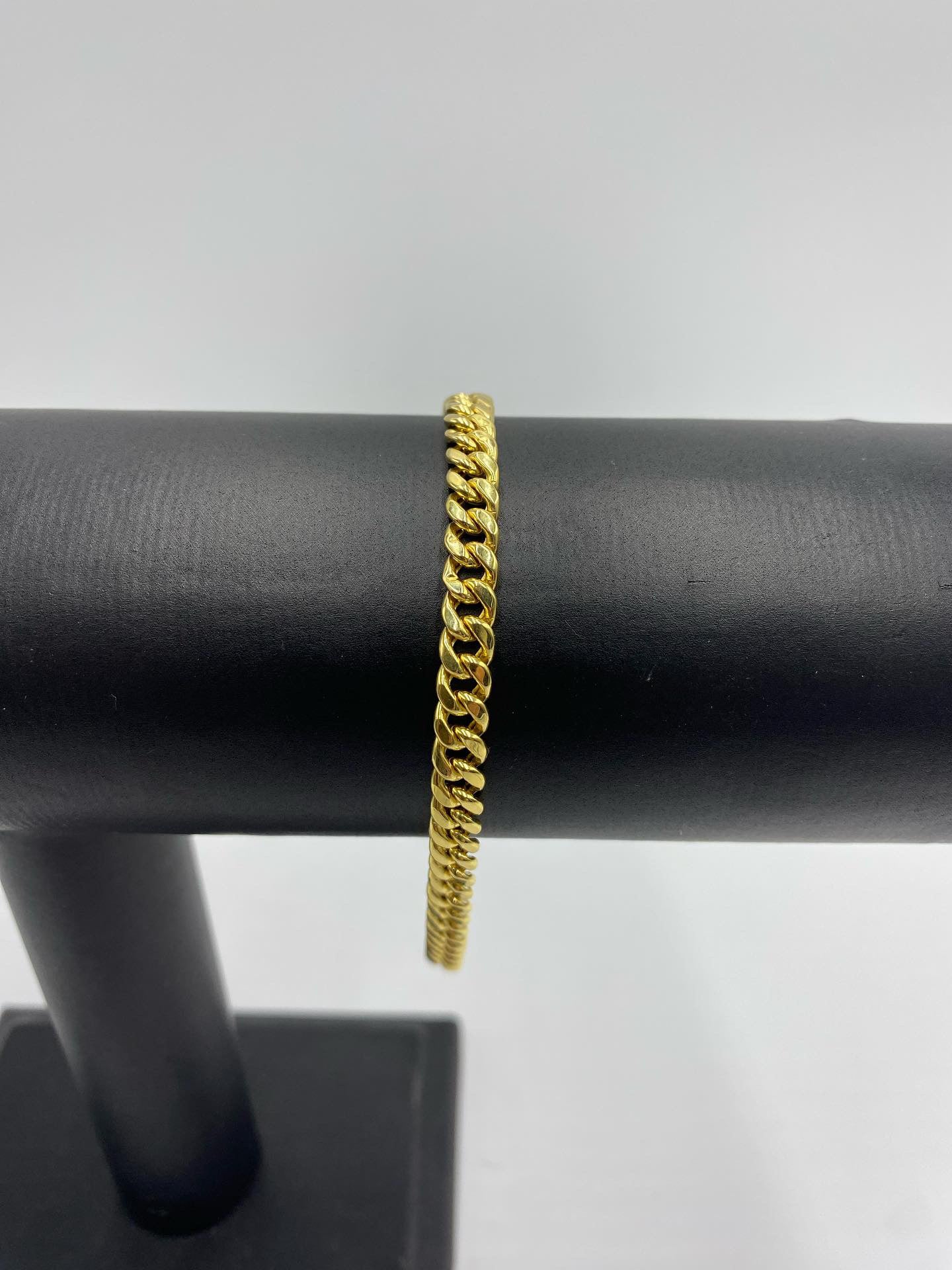 10 karat gold Miami cuban link bracelet