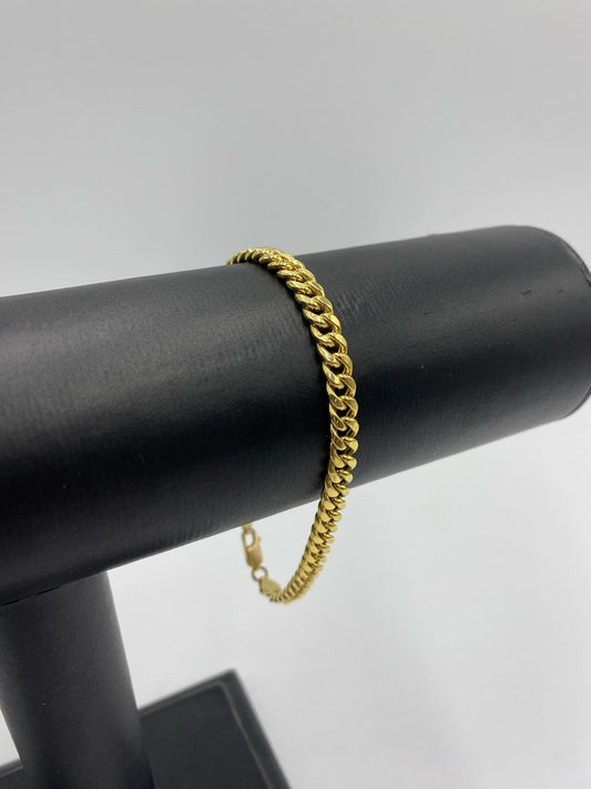 10 karat gold Miami cuban link bracelet