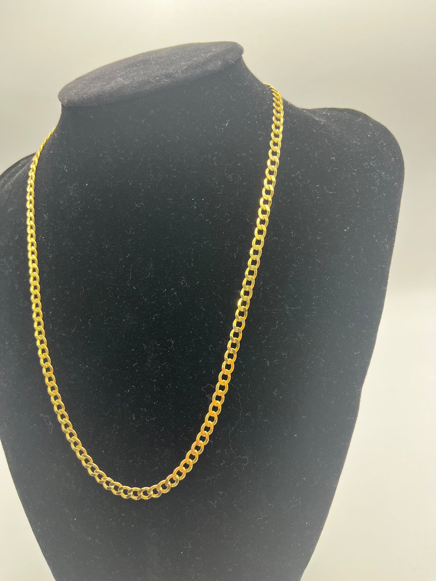 20 inch 10 karat gold curb chain