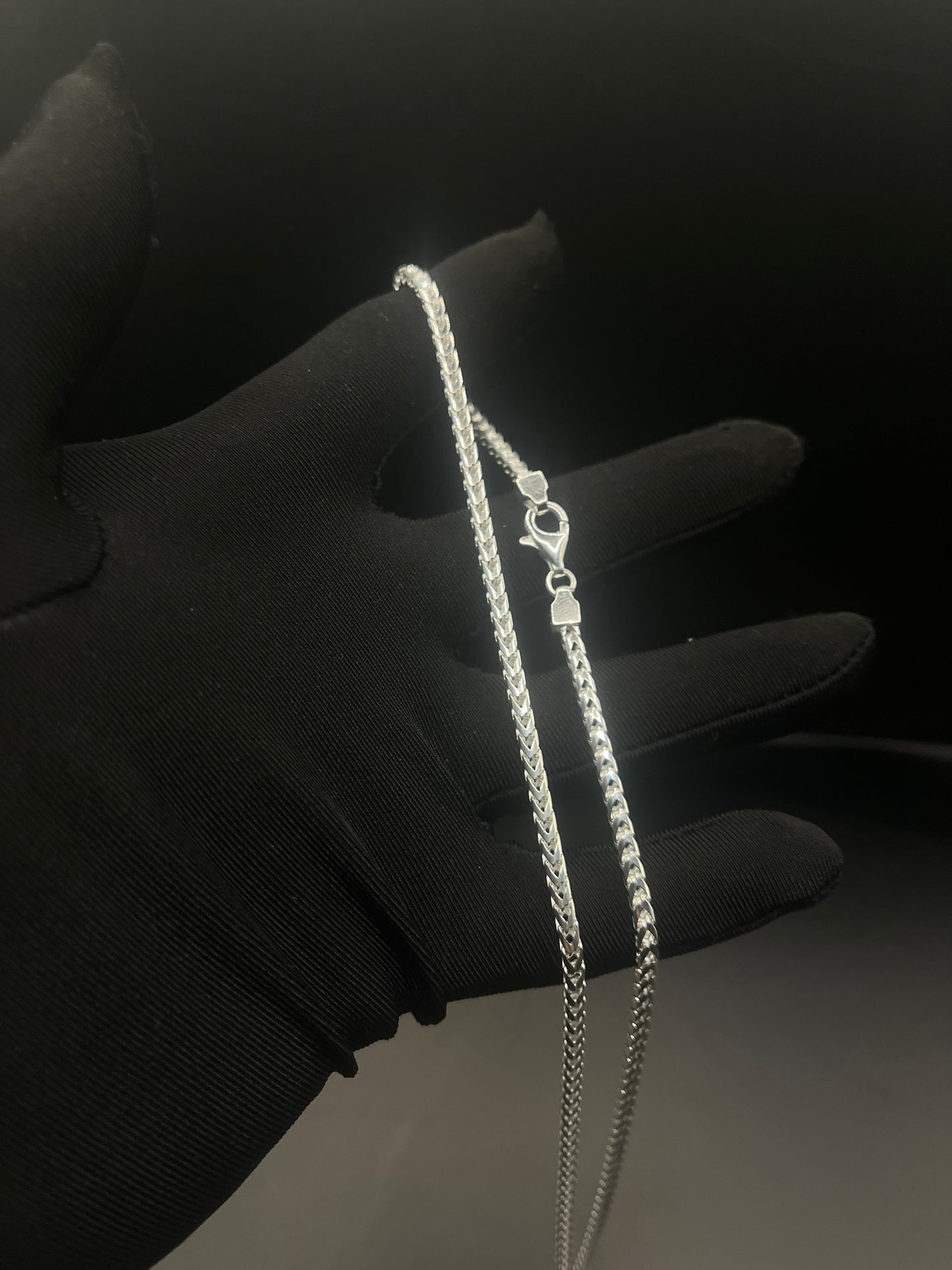3.5mm silver Franco chain
