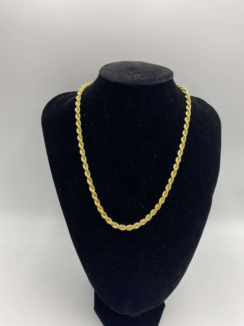 5mm 10k gold rope chain