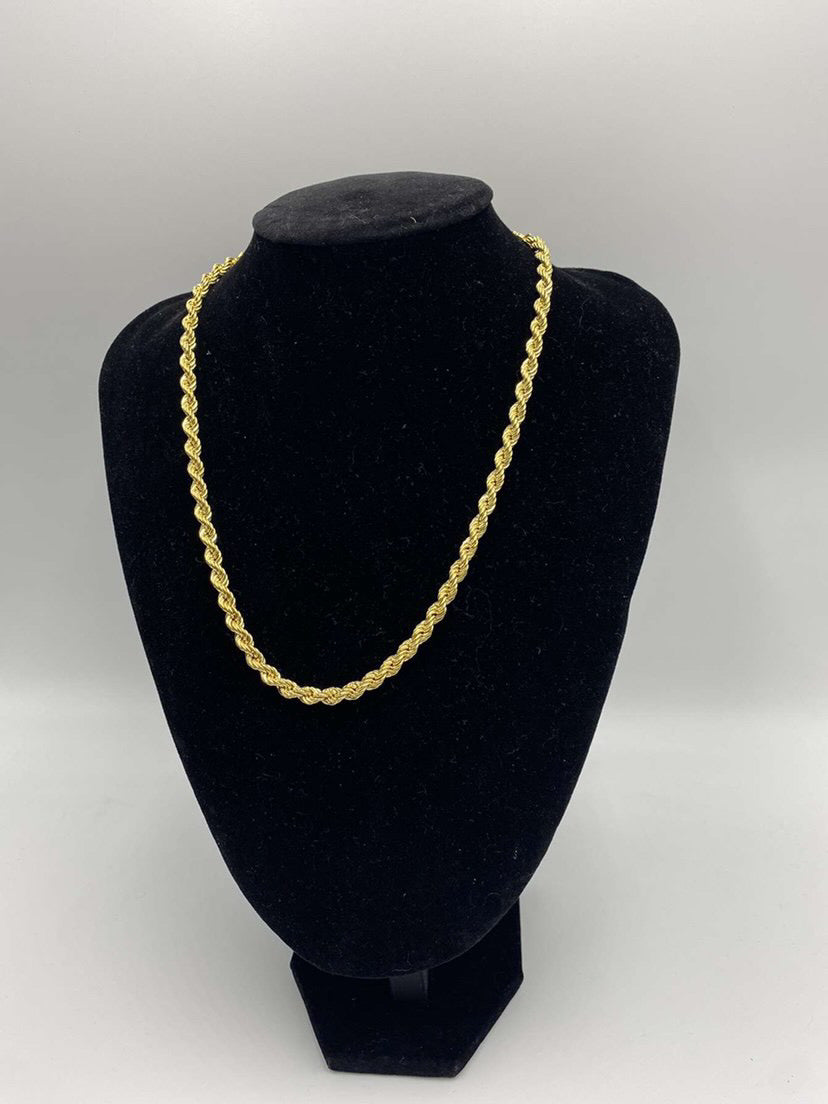 5mm 10k gold rope chain