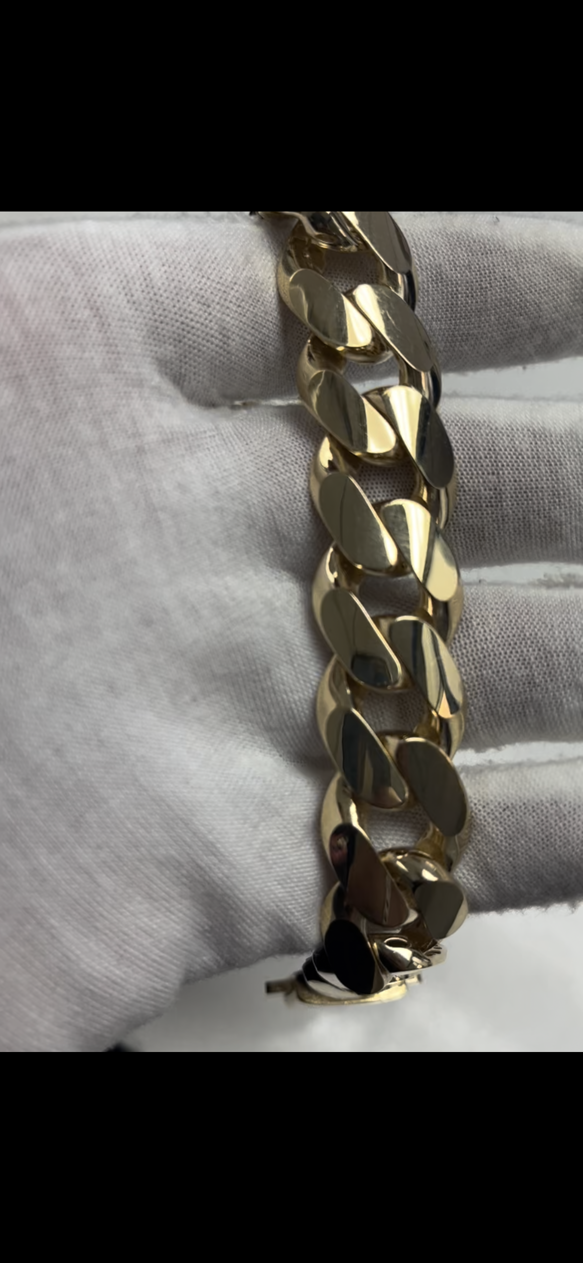 14k cuban link bracelet