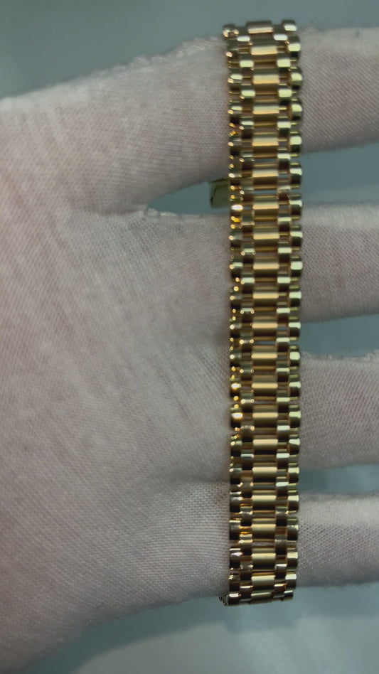 10k gold Rolex style bracelet